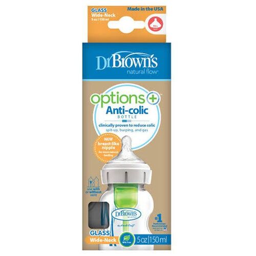 شیشه شیر پیرکس نچرال 150میل مدل آپشن پلاس دکتر براونز Dr Browns