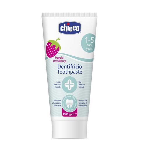خمیر دندان توت فرنگی فلوراید دار چیکو Chicco Strawberry Toothpaste With Fluoride
