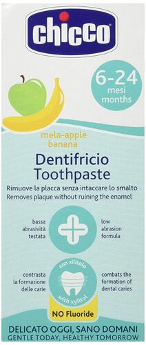 خمیر دندان سیب و موز بدون فلوراید چیکو Chicco Toothpaste Fluoride Free