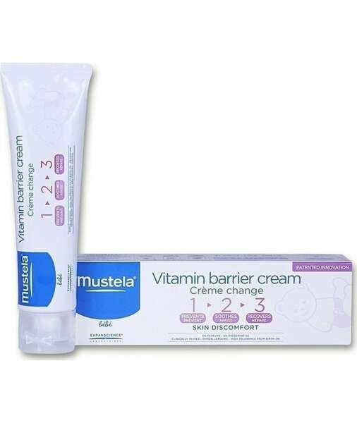 کرم ویتامین بریر 3 2 1 (محافظ پوست مناسب برای تعویض پوشاک) 50میل موستلا Mustela