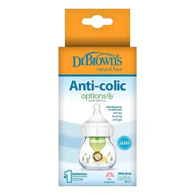 شیشه شیر پیرکس 60 میل دکتر براونز مدل نچرال طرح شیر Dr browns gallery0