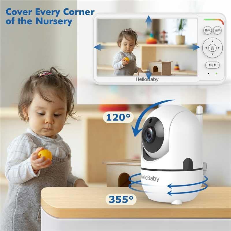 دوربین هلو بیبی Hello Baby مدل HB6560 پیجر اتاق کودک gallery4