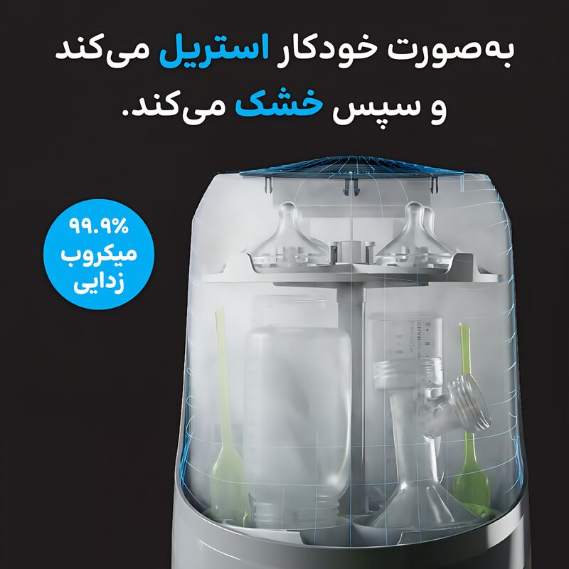 دستگاه شیشه شور، استریل و خشک کن شیشه شیر بیبی برزا مدل واشر پرو Baby Brezza Washer Pro gallery6