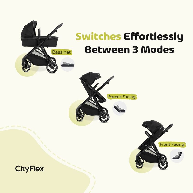 کالسکه جیکل مشکی مدل Jikel CityFlex gallery3