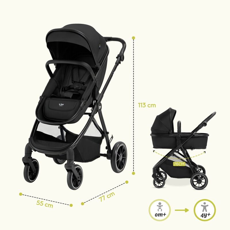 کالسکه جیکل مشکی مدل Jikel CityFlex gallery12