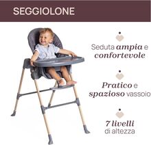 صندلی غذا چیکو مدل Polly Essential طوسی gallery2