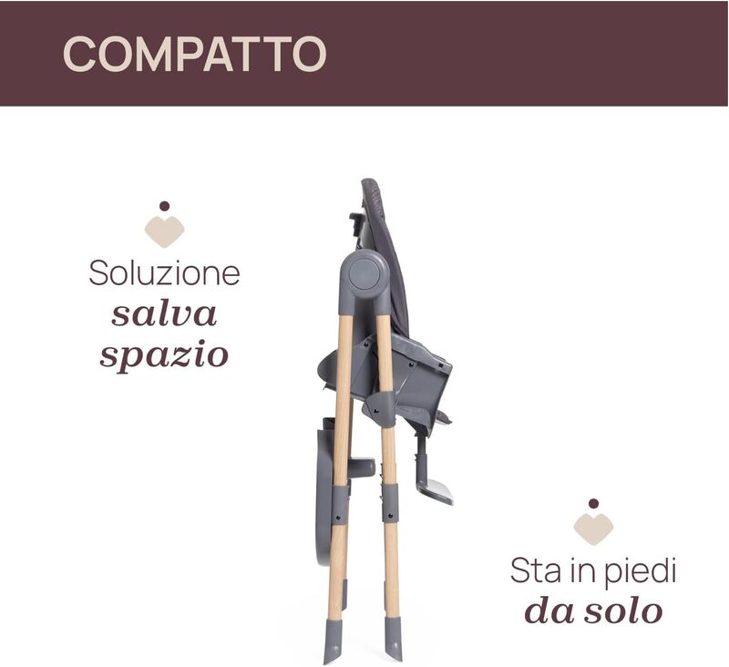 صندلی غذا چیکو مدل Polly Essential طوسی gallery3