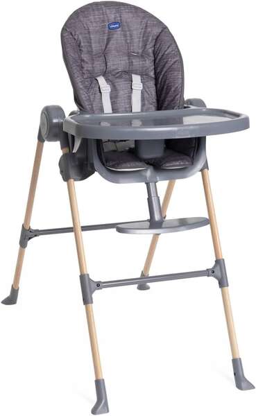 صندلی غذا چیکو مدل Polly Essential طوسی