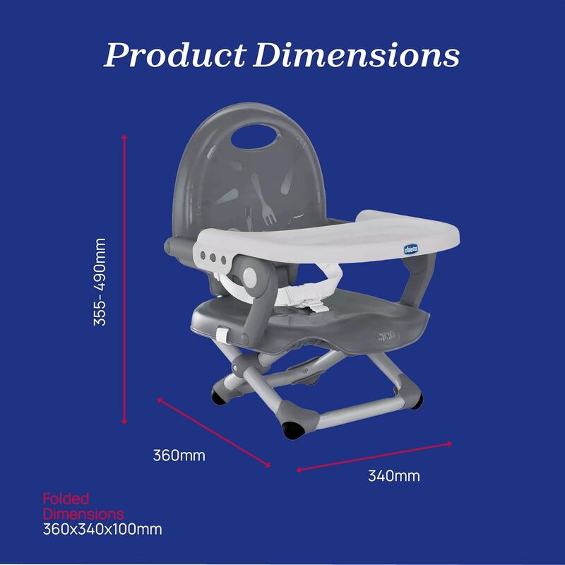 صندلی غذای پرتابل چیکو مدل Pocket Snack طوسی gallery3