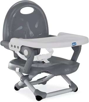 صندلی غذای پرتابل چیکو مدل Pocket Snack طوسی