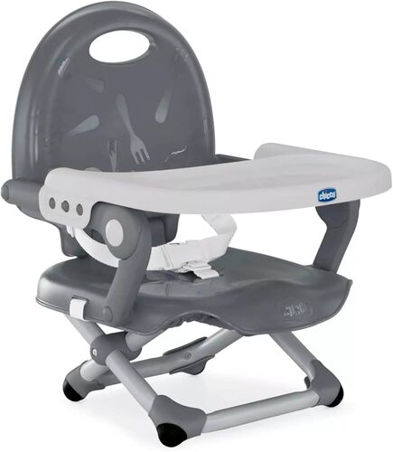 صندلی غذای پرتابل چیکو مدل Pocket Snack طوسی