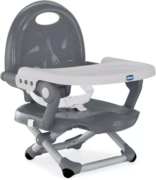 صندلی غذای پرتابل چیکو مدل Pocket Snack طوسی