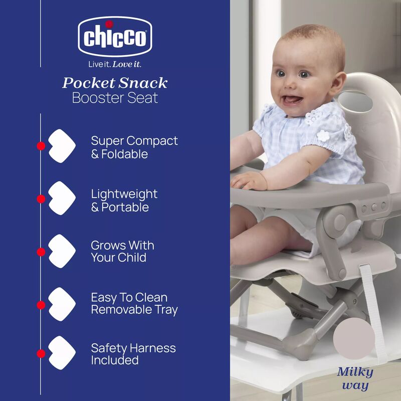 صندلی غذای پرتابل چیکو مدل Pocket Snack کرم gallery0