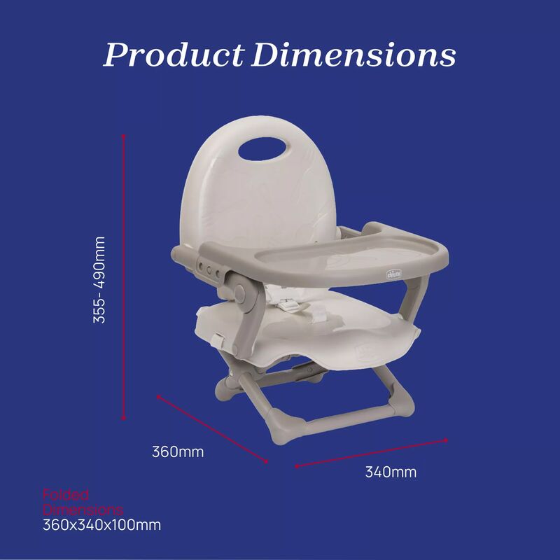 صندلی غذای پرتابل چیکو مدل Pocket Snack کرم gallery5