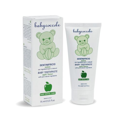 خمیردندان سیب 75میل بیبی کوکول (اورجینال طرح جدید) BabyCoccole