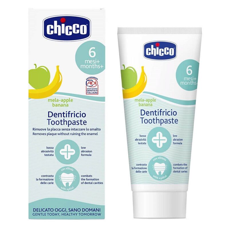 خمیر دندان سیب و موز فلوراید دار چیکو Chicco Apple Banana Toothpaste With Fluoride gallery0