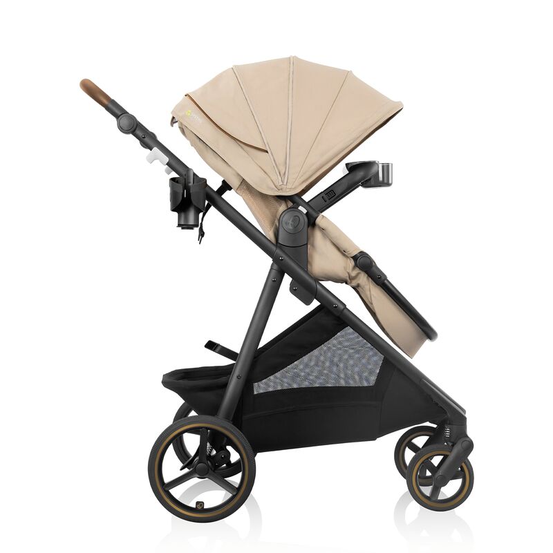 ست کالسکه و کریر Evenflo Shyft Intuiti+ Travel System مدل Revolve180 LiteMax NXT رنگ کرم gallery2