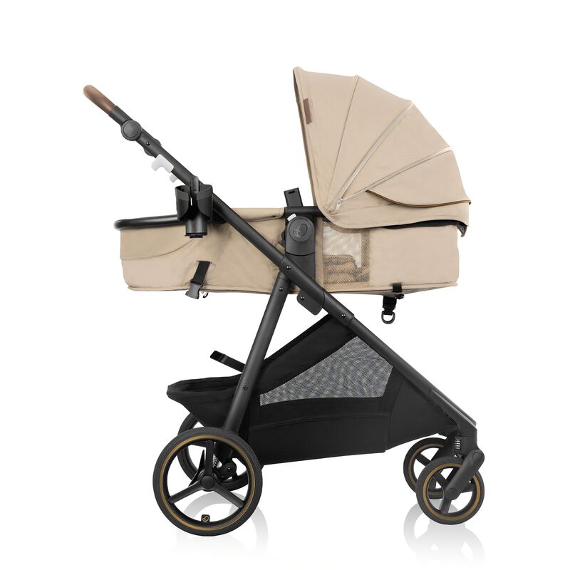 ست کالسکه و کریر Evenflo Shyft Intuiti+ Travel System مدل Revolve180 LiteMax NXT رنگ کرم gallery5