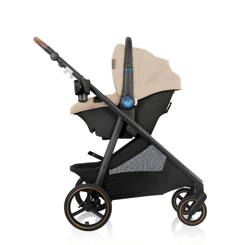 ست کالسکه و کریر Evenflo Shyft Intuiti+ Travel System مدل Revolve180 LiteMax NXT رنگ کرم gallery8