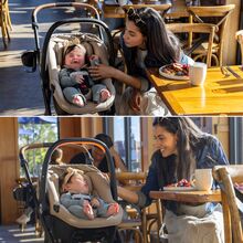 ست کالسکه و کریر Evenflo Shyft Intuiti+ Travel System مدل Revolve180 LiteMax NXT رنگ کرم gallery16