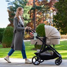 ست کالسکه و کریر Evenflo Shyft Intuiti+ Travel System مدل Revolve180 LiteMax NXT رنگ کرم gallery21