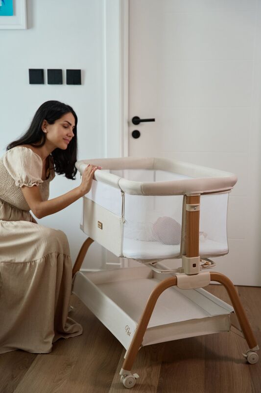 تخت کنار مادر جیکل Jikel Nest Co-Sleeper Bedside Crib gallery7