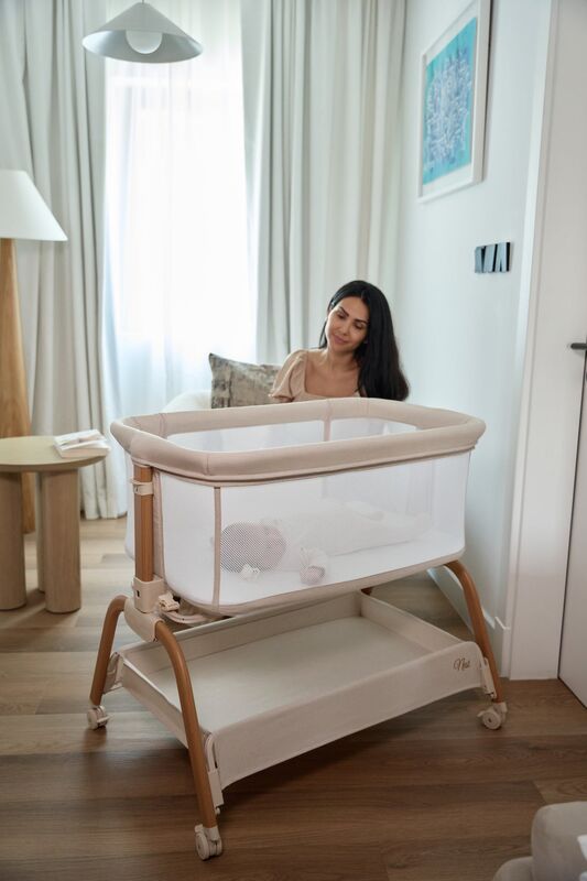 تخت کنار مادر جیکل Jikel Nest Co-Sleeper Bedside Crib gallery4