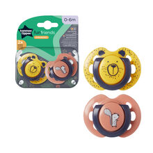 پستانک Tommee Tippee مدل fun friends بسته دو عددی M0-6 gallery0