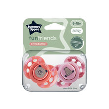 پستانک Tommee Tippee مدل fun friends بسته دو عددی M6-18 gallery0