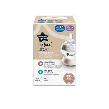 شیشه شیر 150 میل Natural Start طلقی تامی تیپی Tommee Tippee