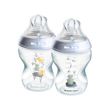 شیشه شیر 260 میل طرح دار آبی Natural Start تامی تیپی Tommee Tippee پک 2 عددی gallery0