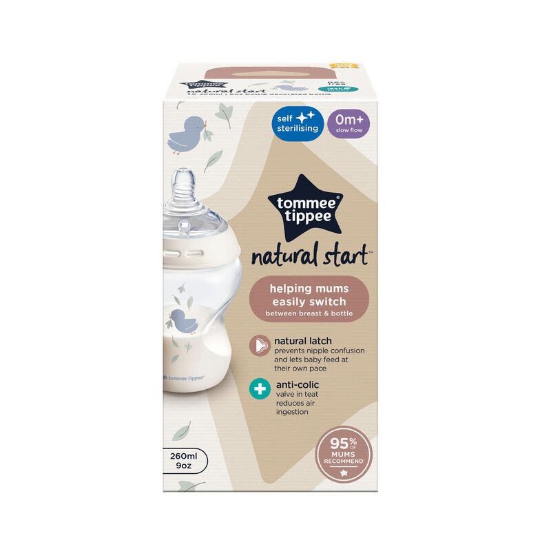 شیشه شیر 260 میل طرح دار Natural Start تامی تیپی Tommee Tippee gallery0