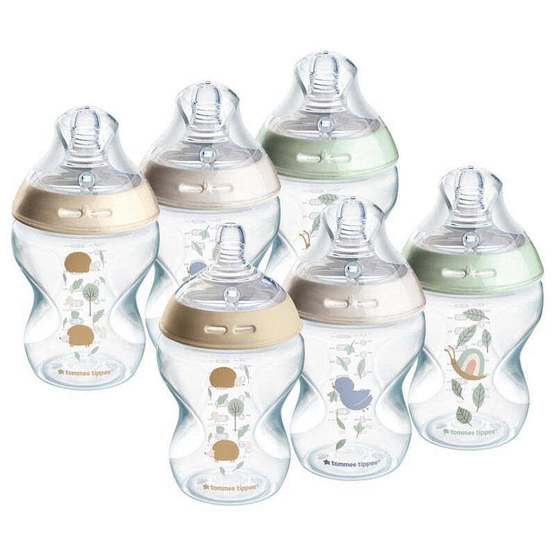 شیشه شیر 260 میل طرح دار Natural Start تامی تیپی Tommee Tippee پک 6 عددی gallery0