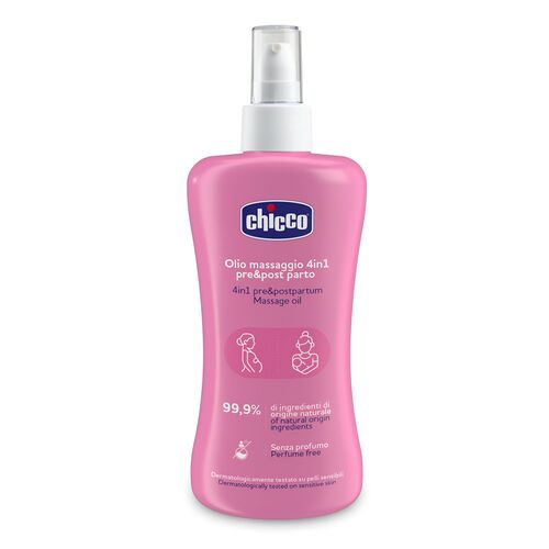 روغن ضد ترک 4 در 1 چیکو 200 میل Chicco Olio Massaggio 4in1 Pre & Post Parto
