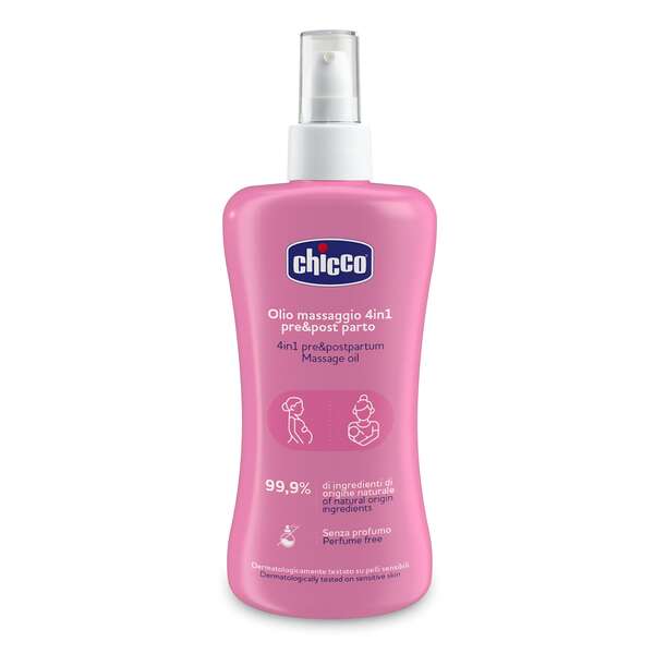 روغن ضد ترک 4 در 1 چیکو 200 میل Chicco Olio Massaggio 4in1 Pre & Post Parto