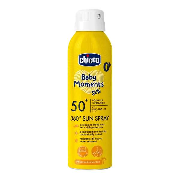 اسپری ضدآفتاب کودک +SPF50 چیکو 150 میل +Chicco 360 Sun Spray SPF50