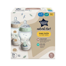 شیشه شیر 340 میل طرح دار Natural Start تامی تیپی Tommee Tippee پک 2 عددی gallery0