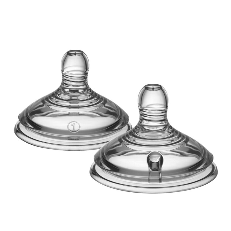 سرشیشه تامی تیپی +0m مدل Natural Start Slow Flow پک 2 عددی Tommee Tippee gallery0