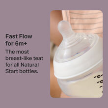 سرشیشه تامی تیپی +6m مدل Natural Start Fast Flow پک 2 عددی Tommee Tippee gallery1