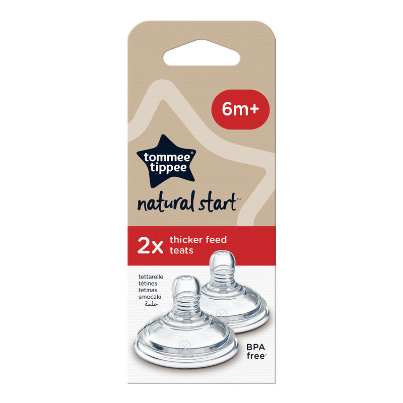 سرشیشه تامی تیپی +6m  مدل (Natural Start Thicker Feed (Y-Cut پک 2 عددی Tommee Tippee gallery0