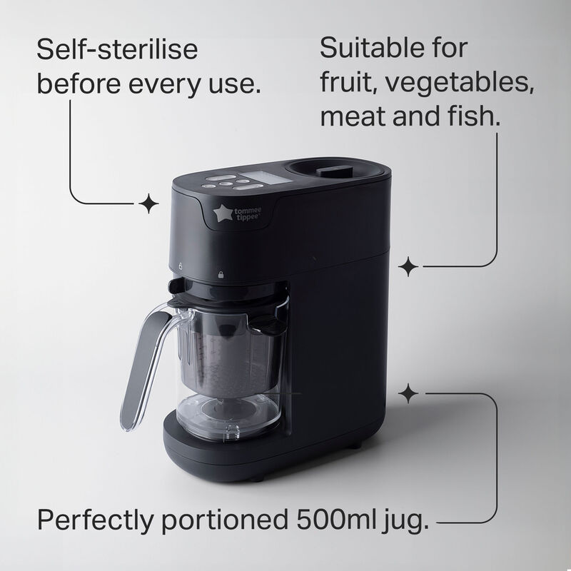 غذا ساز 6 کاره تامی تیپی مشکی Tommee Tippee Quick Cook 6-in-1 Baby Food Maker gallery2