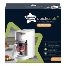 غذا ساز 6 کاره تامی تیپی سفید Tommee Tippee Quick Cook 6-in-1 Baby Food Maker gallery0